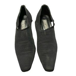 Prevata mesh 2 inch heels in black. VGUC. Size 7.5